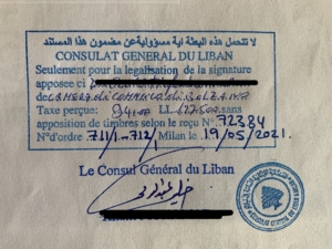 Legalizzazione documenti Libano Legalizzazione documenti Libano