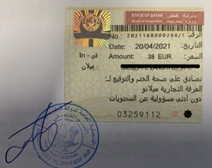 Legalizzazione documenti Qatar