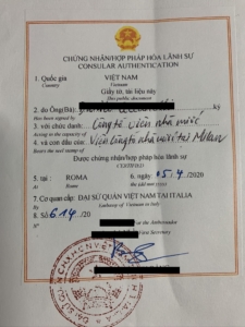 Legalizzazione Documenti Vietnam