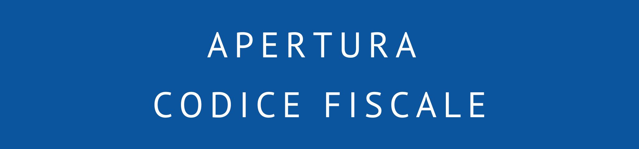 servizi immigrazione: apertura codice fiscale